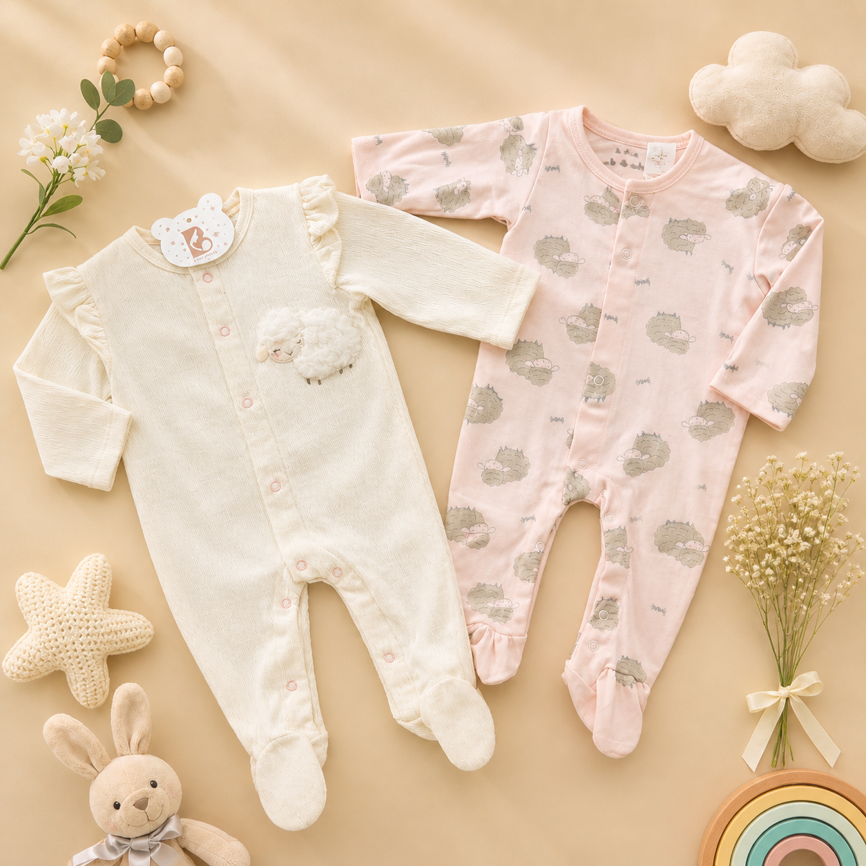 set de enterizos para bebe niña/ SARAI