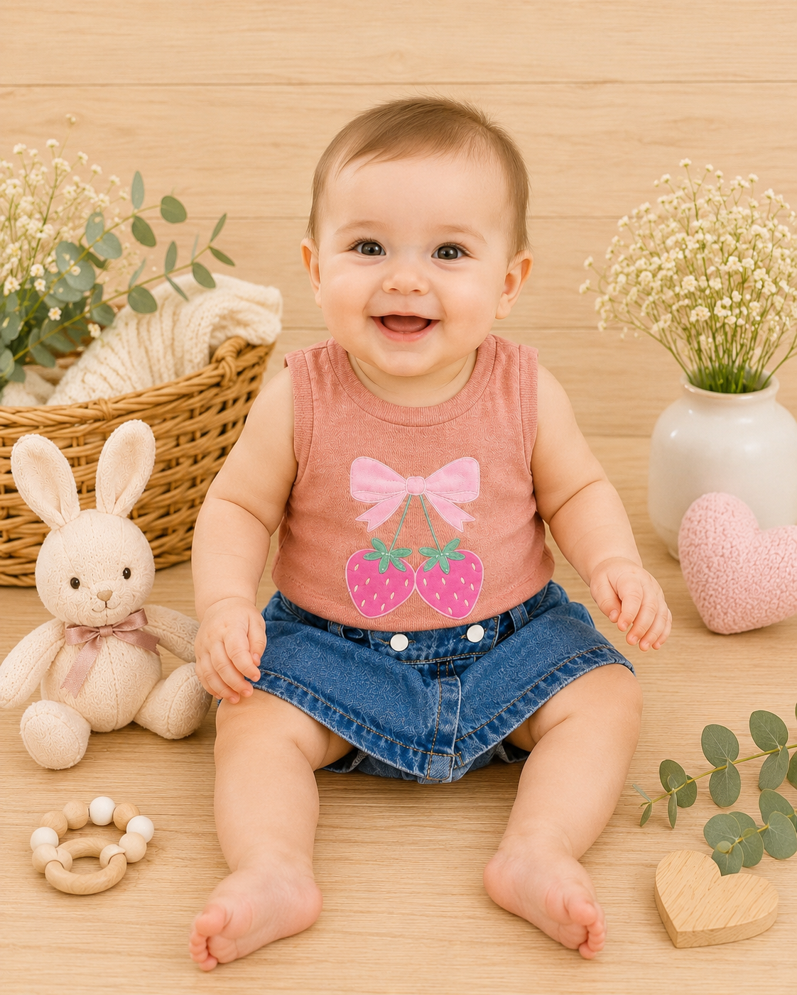 Conjunto de Ropa para Bebé Niña | GUADALUPE