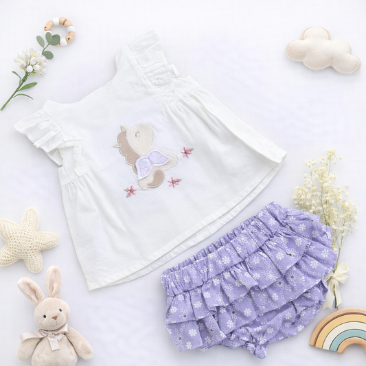 Conjunto de Ropa para Bebé Niña | UNICORNIO