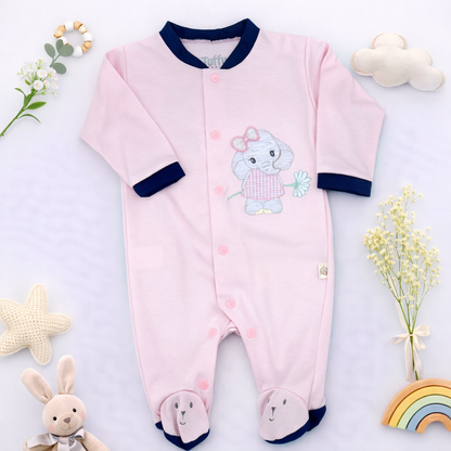 Bodi/Pijama para Bebé Niña | ELEFANTITA ROSA