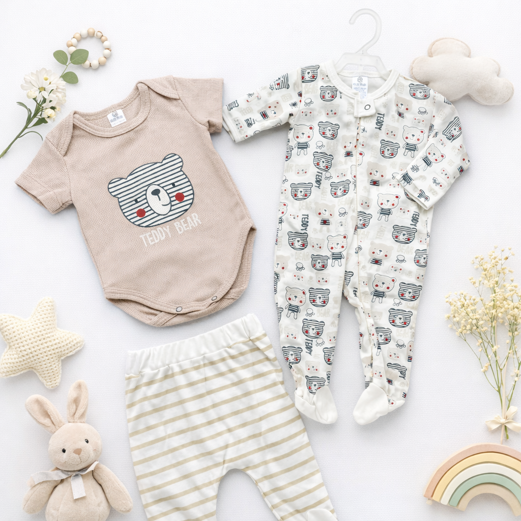 Set de 3 Piezas para Bebé Niño | OSITO TEDDY