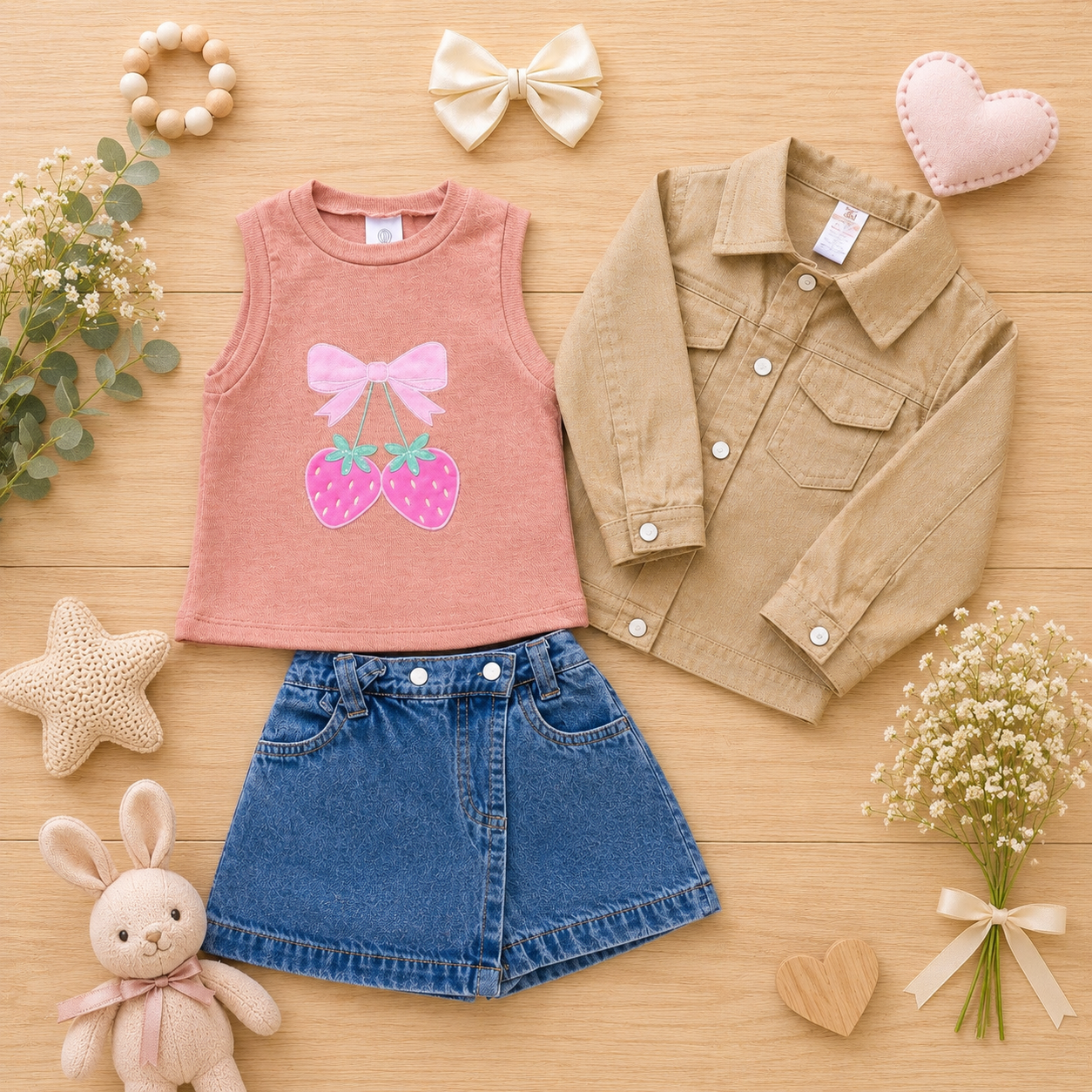 Conjunto de Ropa para Bebé Niña | GUADALUPE