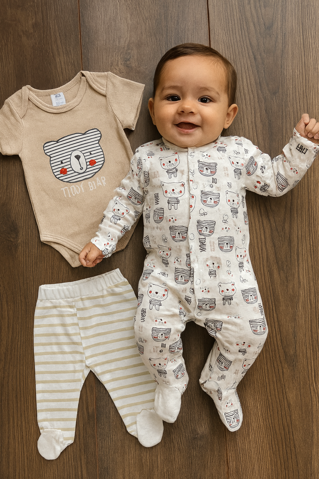 Set de 3 Piezas para Bebé Niño | OSITO TEDDY