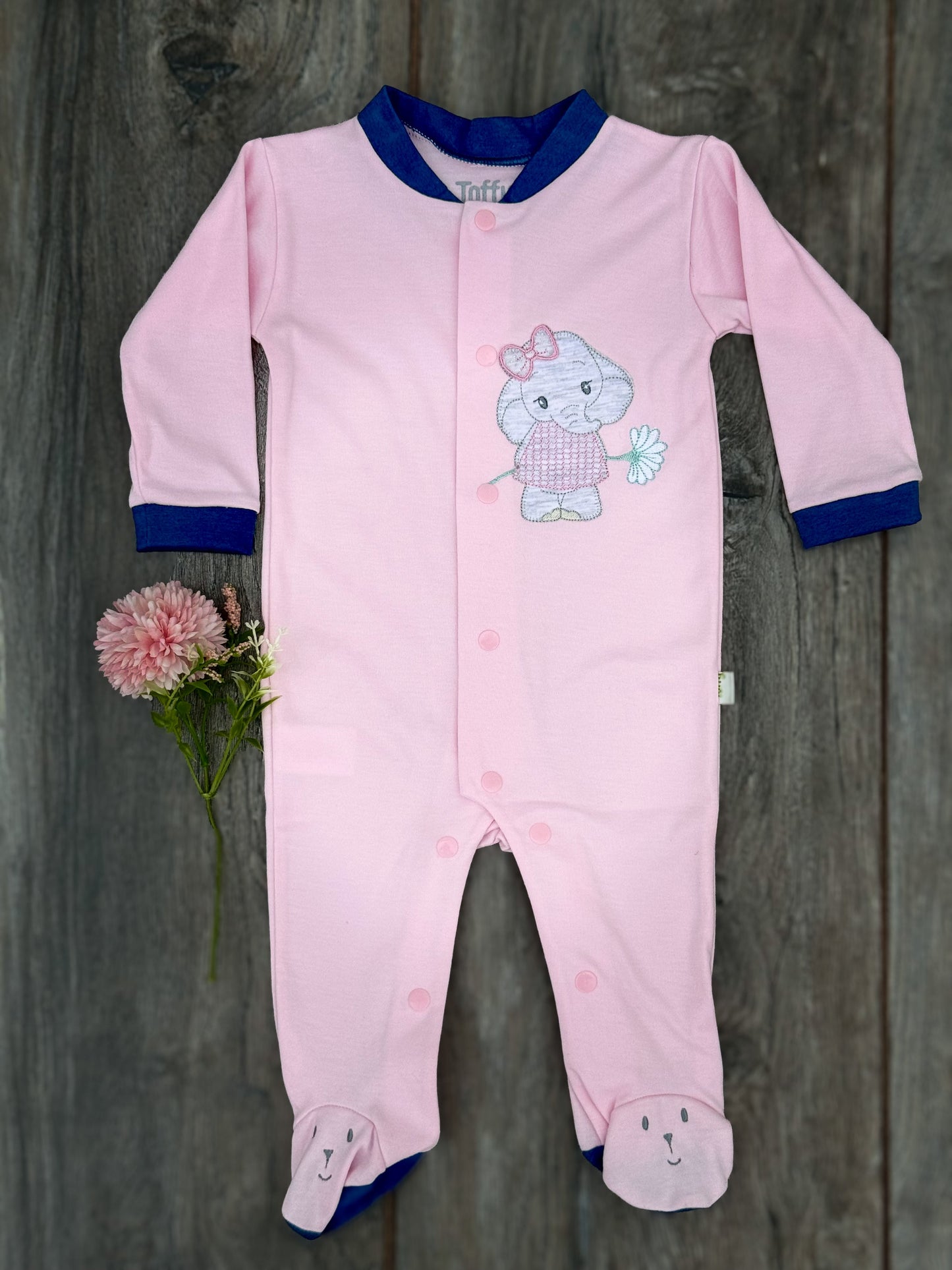 Bodi/Pijama para Bebé Niña | ELEFANTITA ROSA
